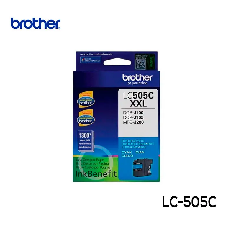 Tinta Brother LC-505C Cyan Cartucho Original