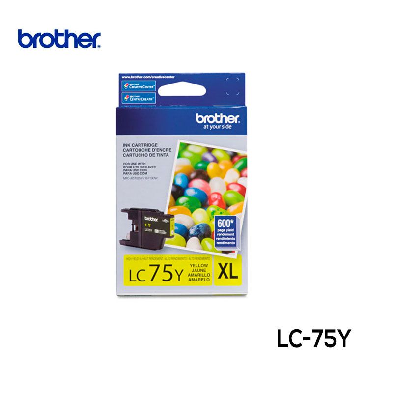 Tinta Brother LC-75Y Yellow Cartucho Original