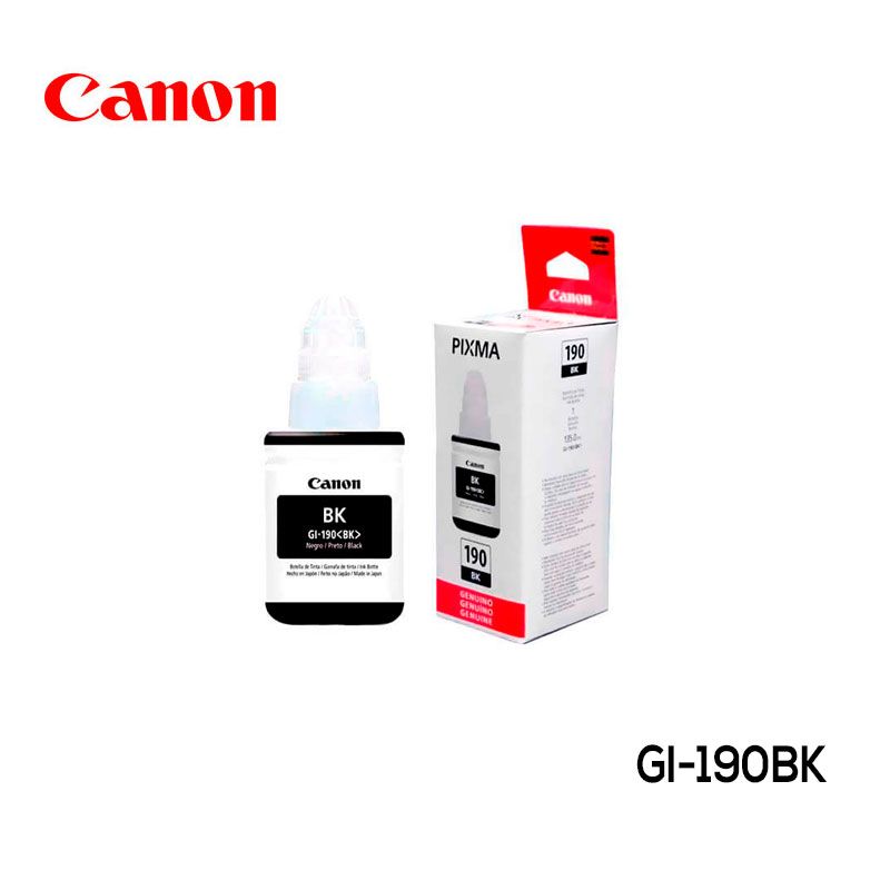 Tinta Canon GI-190BK Cartucho Negro Original