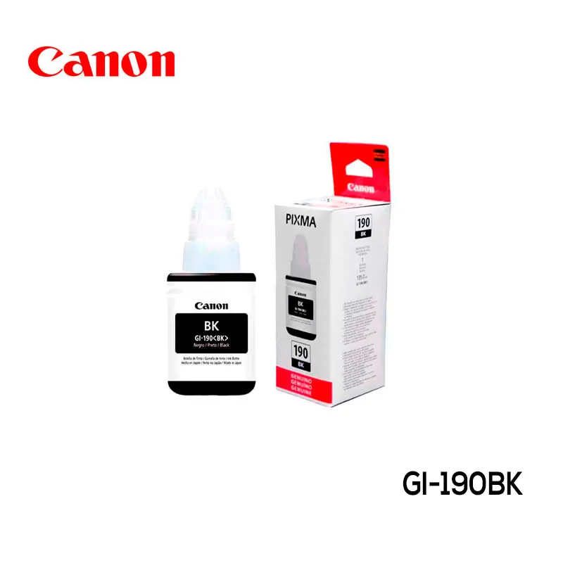 Tinta Canon GI-190BK Cartucho Negro Original