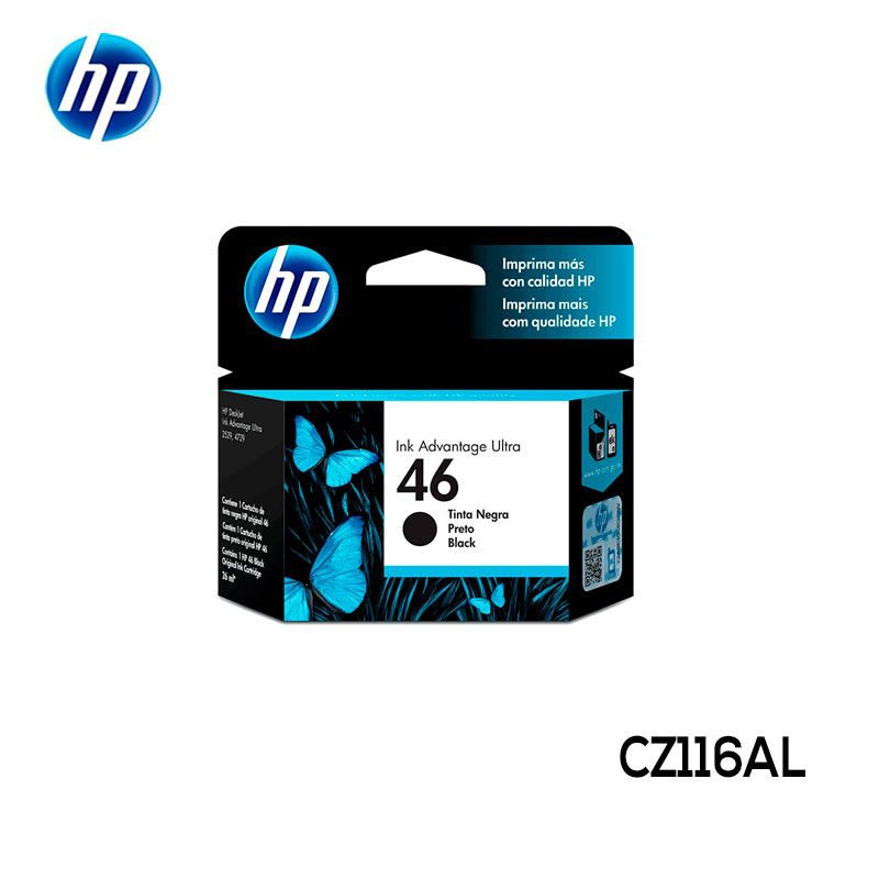 Tinta HP CZ637AL (46) Negro Capacidad Estándar Original