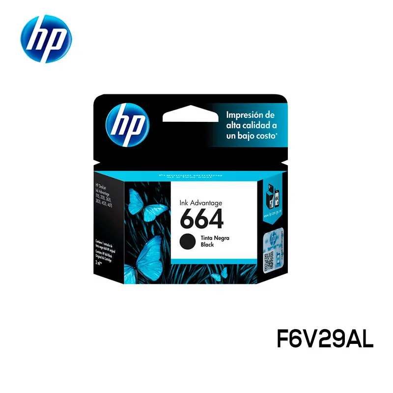 Tinta HP F6V29AL (664) Negro Capacidad Estándar Original