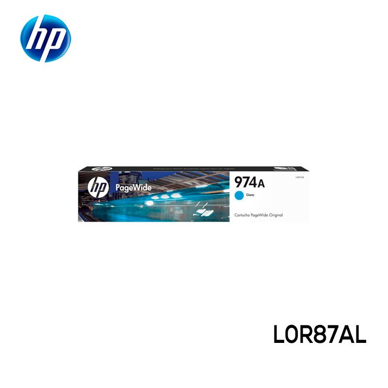 Tinta HP L0R87AL (974A) Cyan Capacidad Estándar Original
