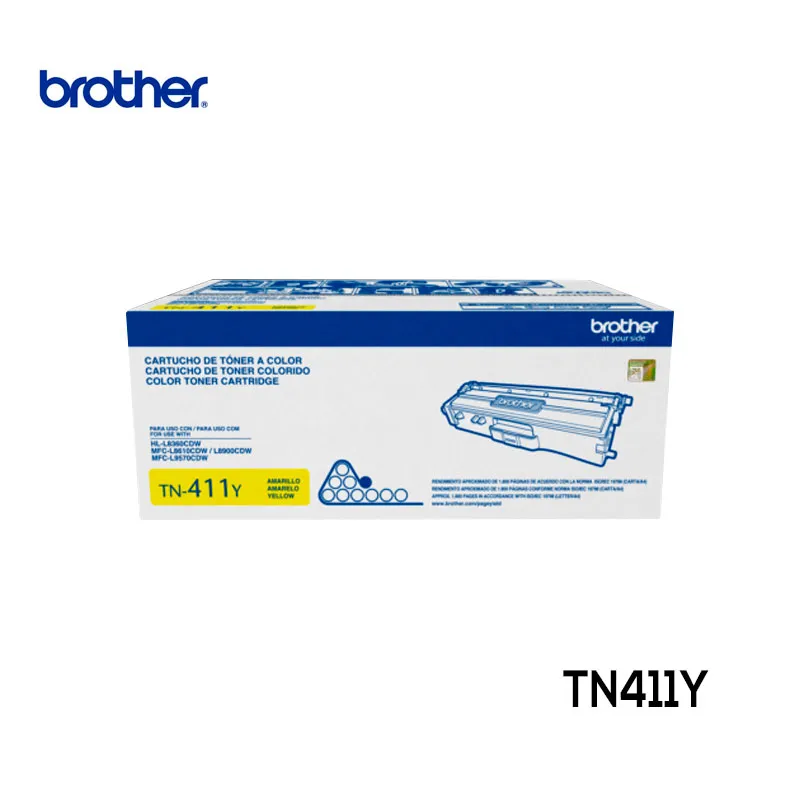 Toner Brother TN411Y Yellow TN-411Y Cartucho Original