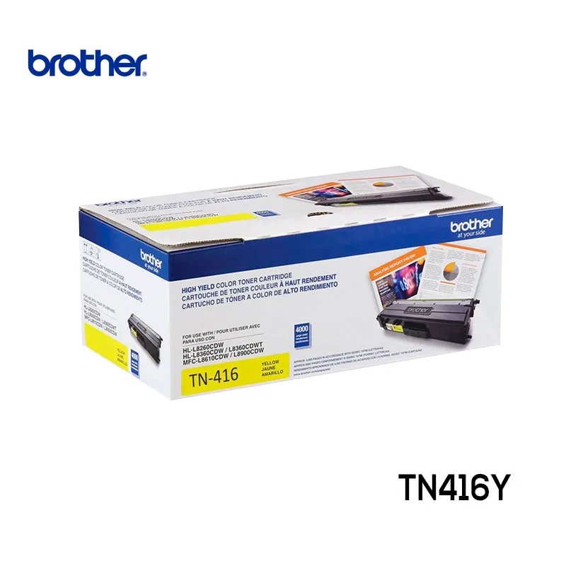 Toner Brother TN416Y Yellow TN-416Y Cartucho Original