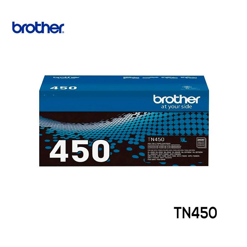 Toner Brother TN450 Negro TN-450 Cartucho Original