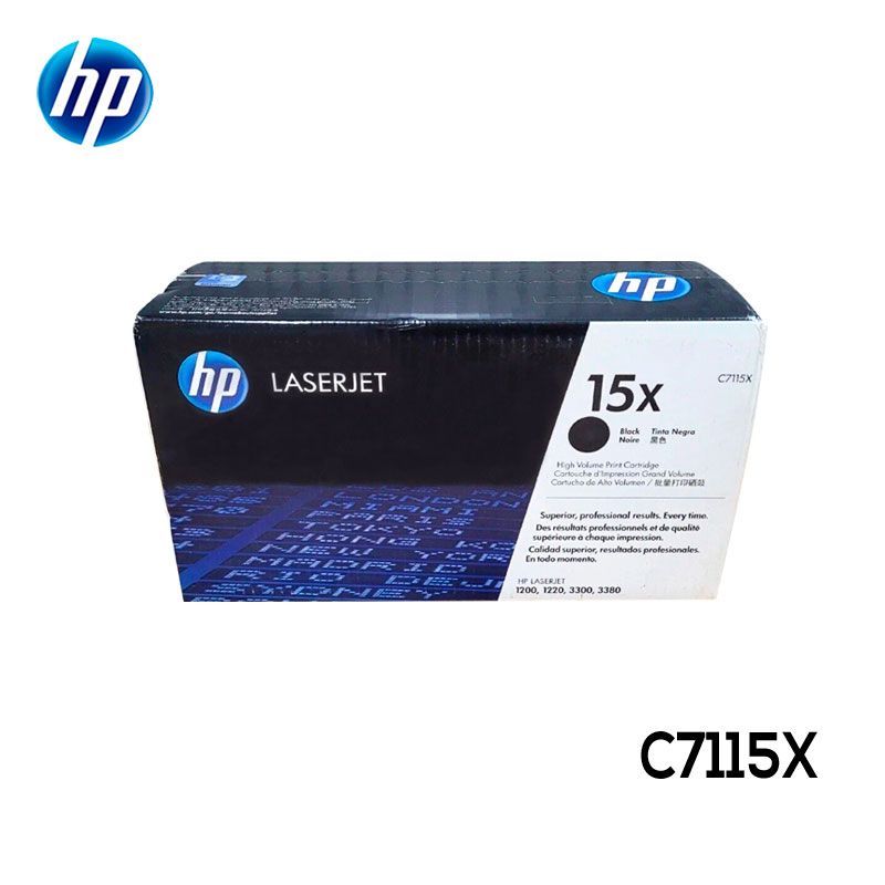 Toner HP 15X Cartucho C7115X Negro LaserJet Original