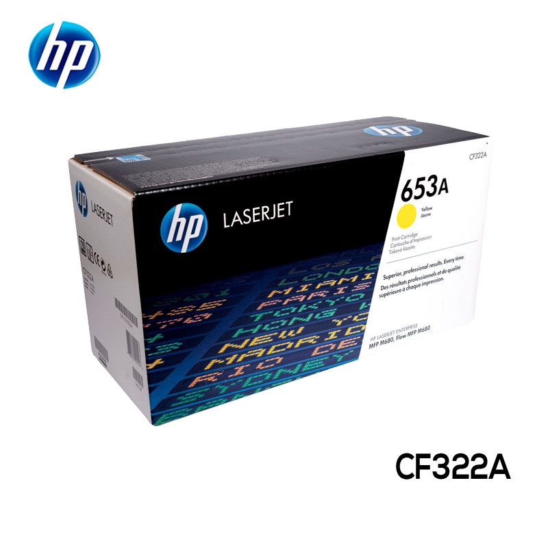 Toner HP 653A Cartucho CF322A Yellow LaserJet Original