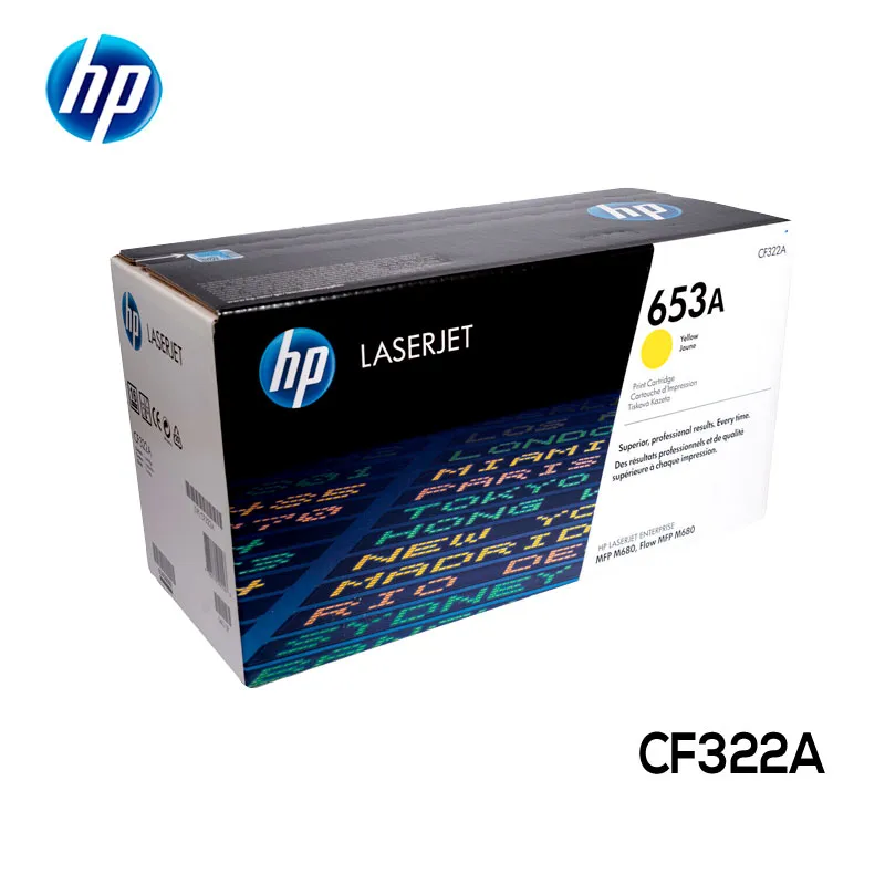 Toner HP 653A Cartucho CF322A Yellow LaserJet Original