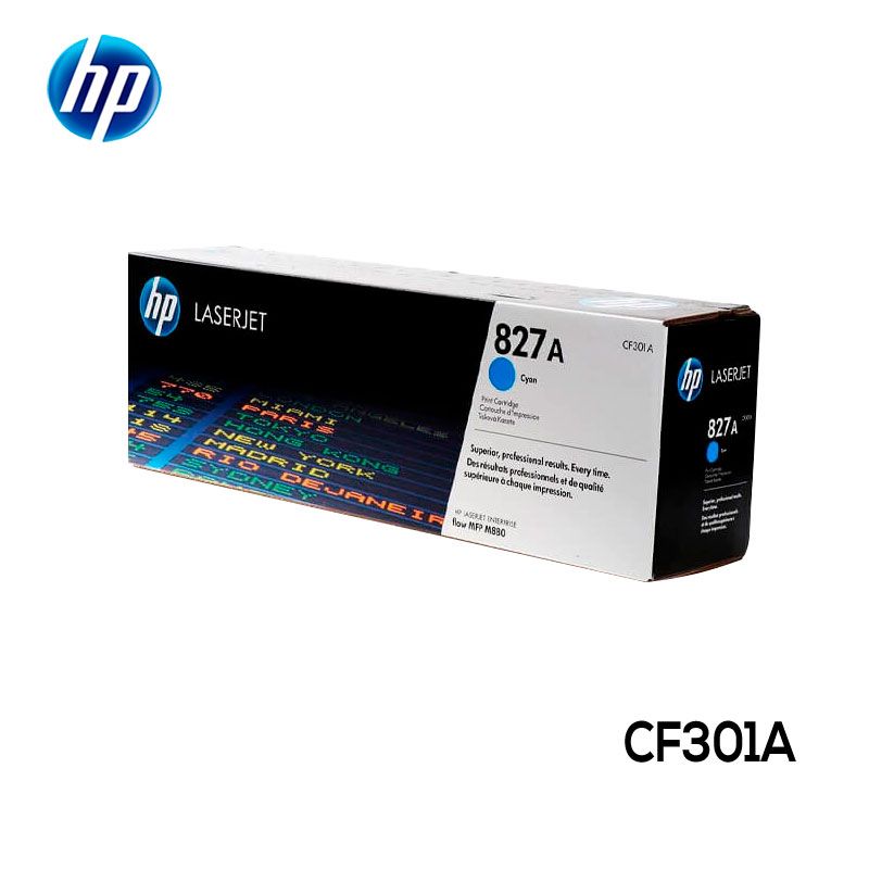 Toner HP 827A Cartucho CF301A Cyan LaserJet Original