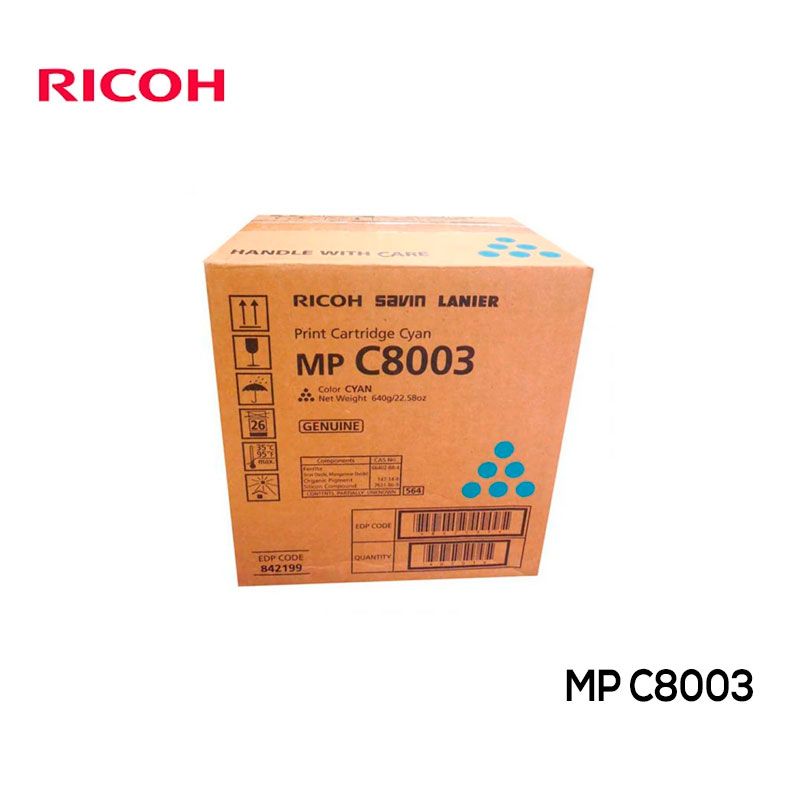 Toner Ricoh MP C8003 Cartucho Cyan Original
