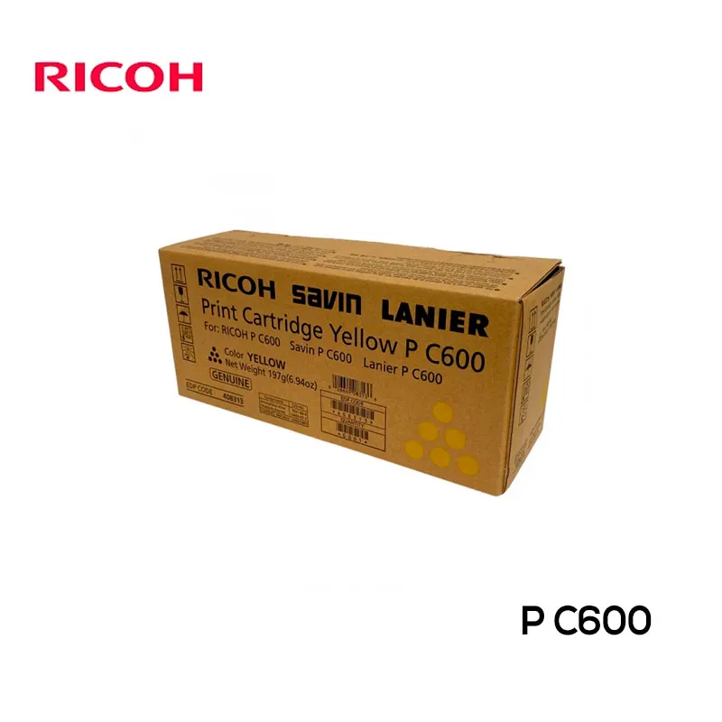 Toner Ricoh P C600 Cartucho Yellow Original