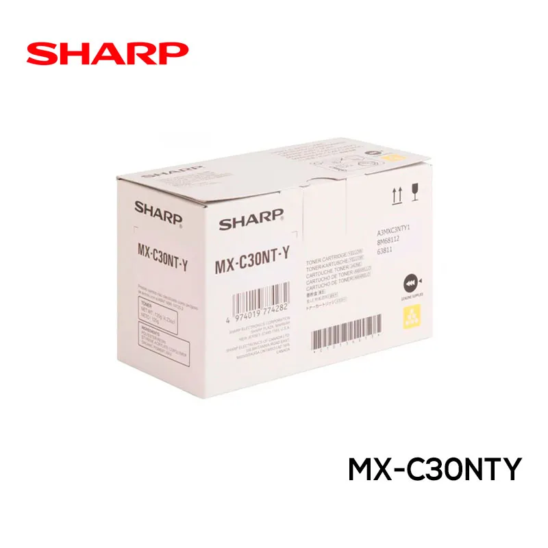 Toner Sharp MX-C30NTY Yellow LaserJet Original