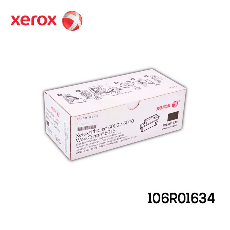 Toner Xerox 106R01634 Cartucho Negro Original