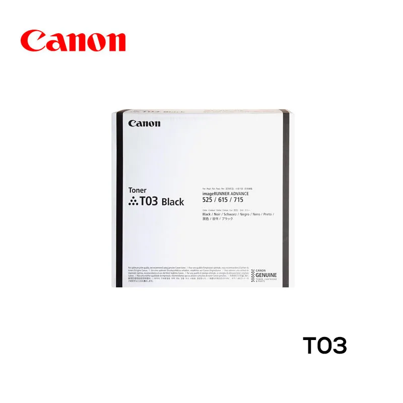 Tóner Canon T03 Cartucho Negro Original