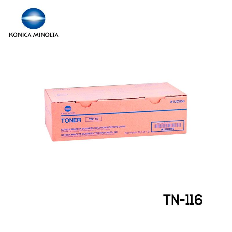 Tóner Konica Minolta TN-116 Cartucho Negro Original