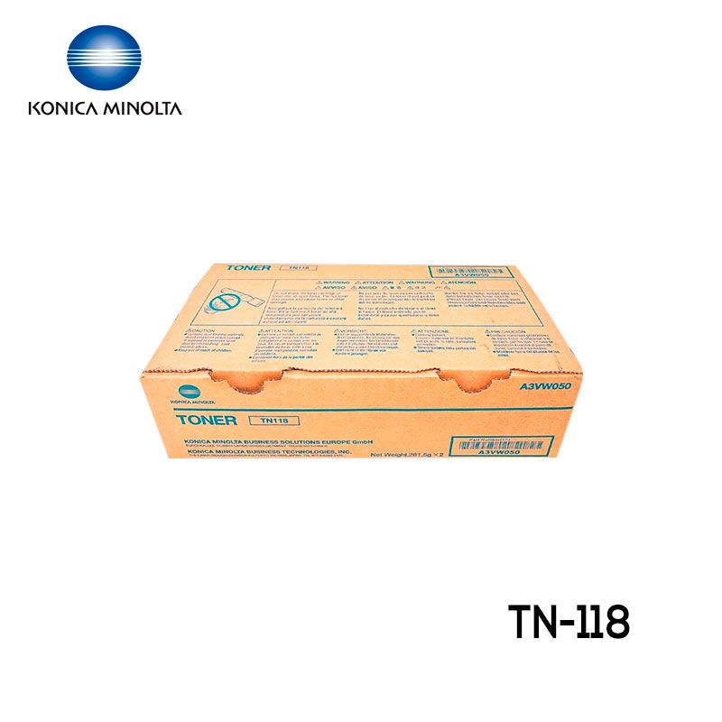 Tóner Konica Minolta TN-118 Cartucho Negro Original